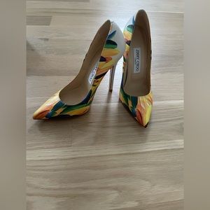 Authentic Beautiful Multi Colored Jimmy Choo Heels